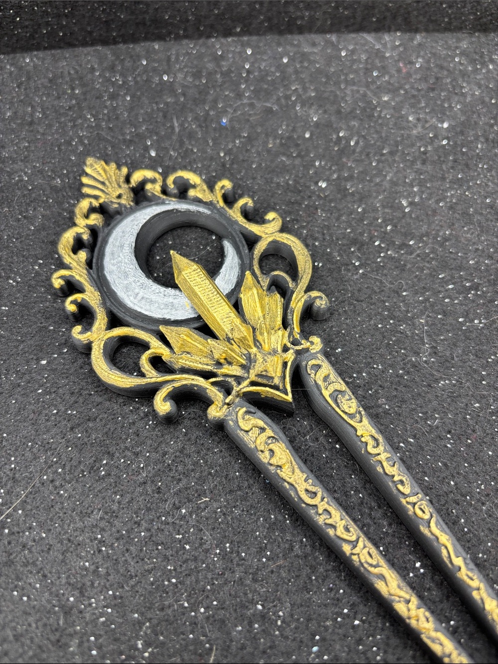 Moon Crystal Hair Fork - Picture 5 of 5